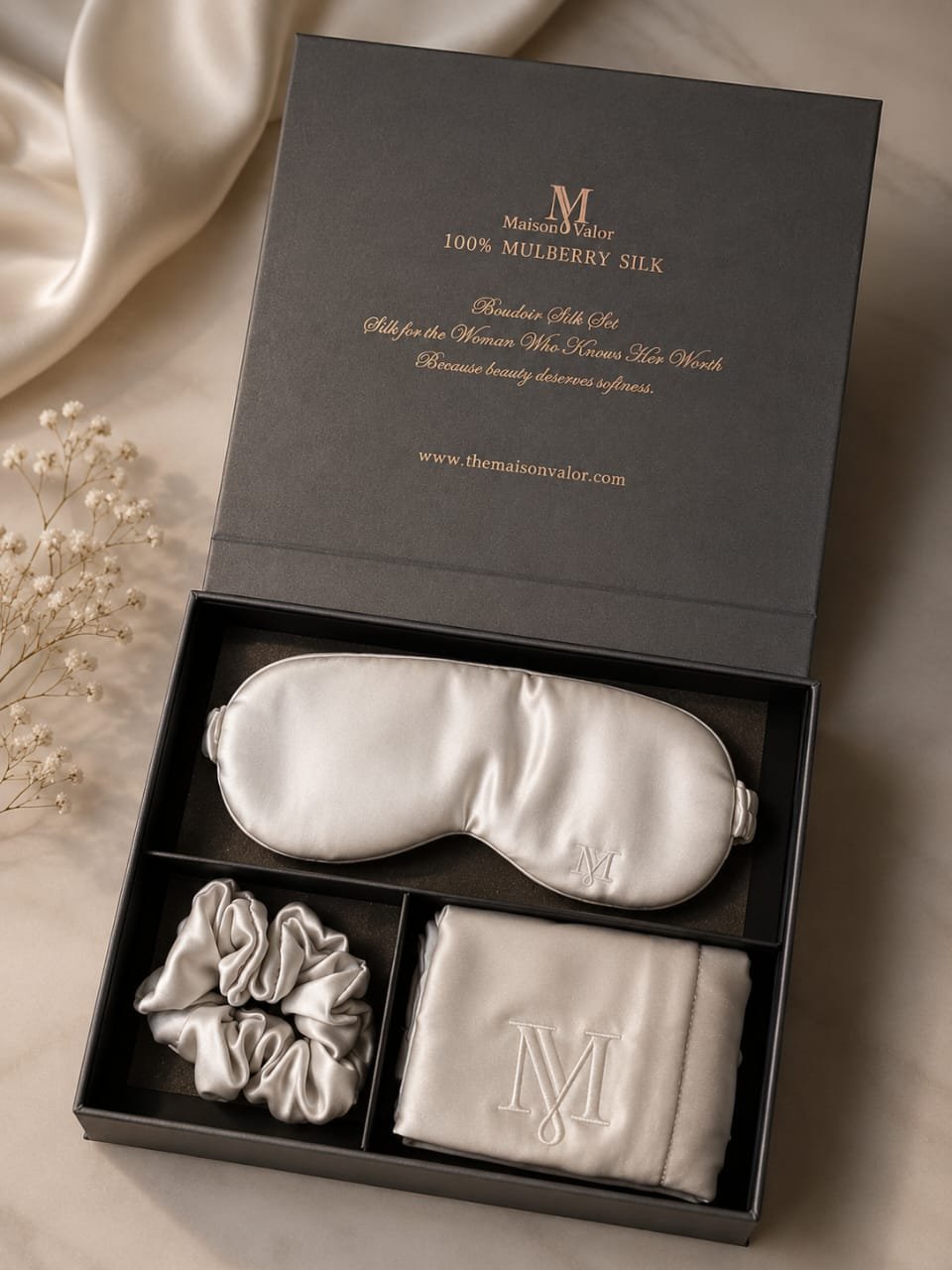 Maison Valor Silk White Set