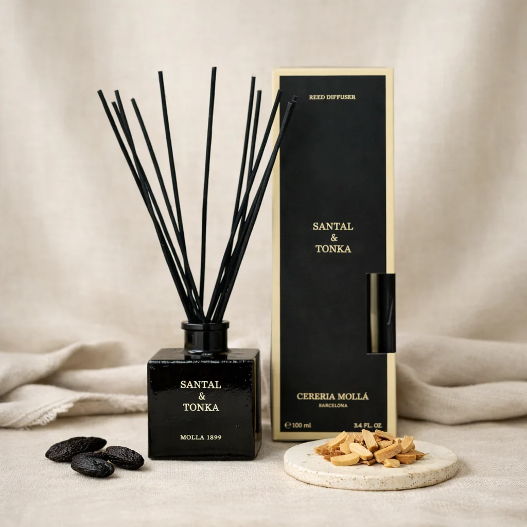 Cereria Molla Santal and Tonka Reed Diffuser