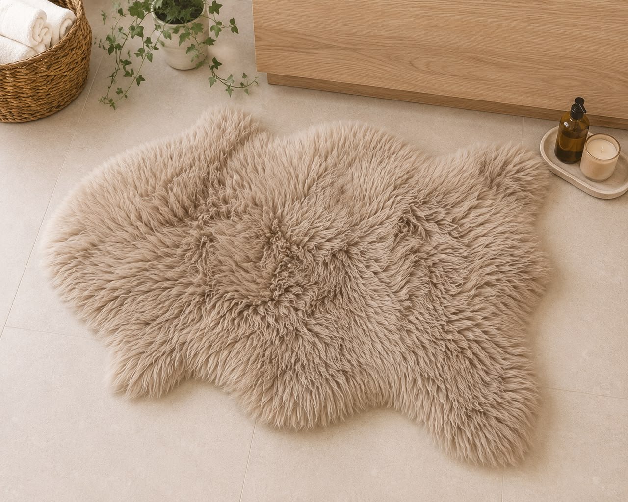 Rens Fur Bath Mat