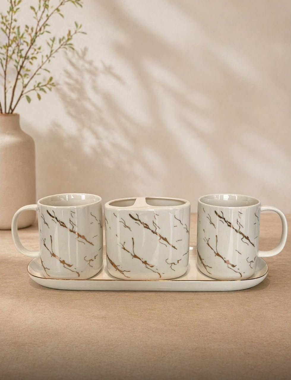 4 in 1 Ceramic Bathroom Set